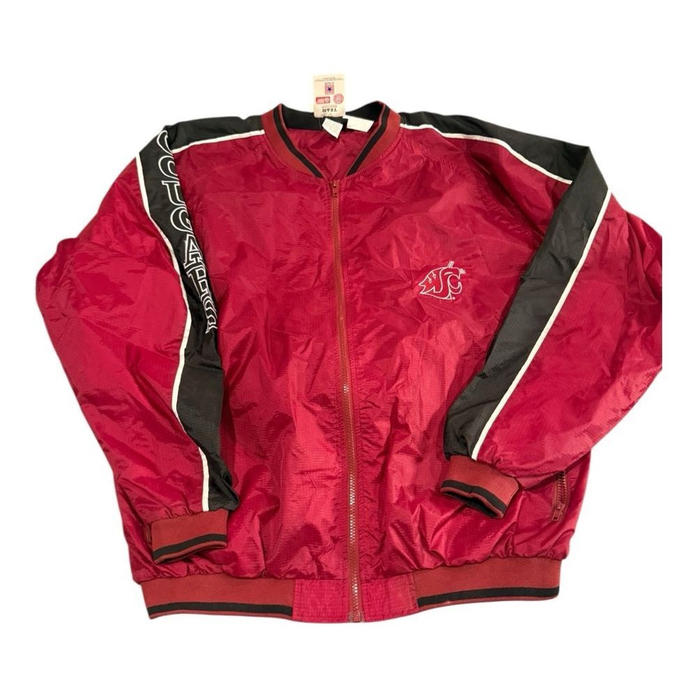Vintage Champs Sports NWT Late 1990-2000 WSU Red and Black Men's Jacket XXL